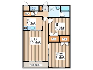 ハイツ共成の物件間取画像